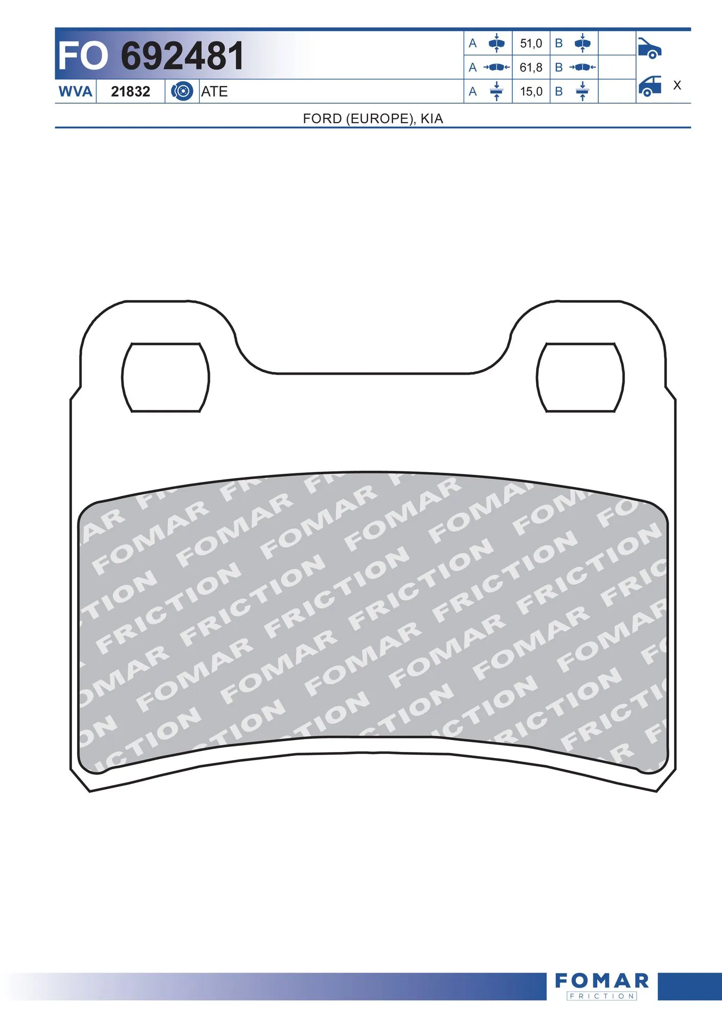 Brake Pad Set, disc brake